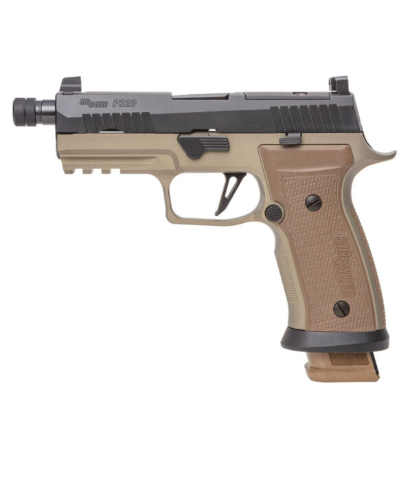 SIG SAUER P320 9MM PISTOL 4.6" 21RD, TWO-TONE FLAT DARK EARTH - 320AXGCA-9-CW-CBT-TB-R2