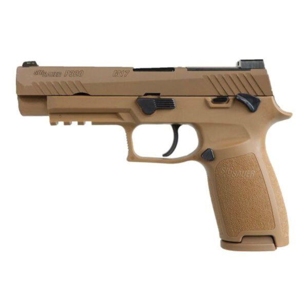 SIG SAUER P320-M17 FULL 9MM PISTOL, COYOTE PVD - 320F-9-M17-MS-MA