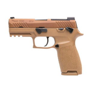 SIG SAUER P320-M18 CA COMPLIANT 9MM 3.90" COMPACT PISTOL 10RDS, COYOTE - SLEEK AND VERSATILE - 320CA-9-M18-MS-CA
