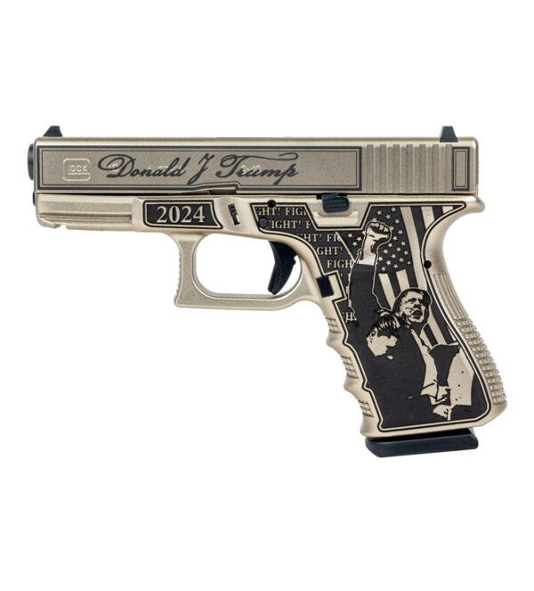 GLOCK G19 GEN 3 4" 9MM TRUMP FIGHT PISTOL 15RD - PI1950203TF19