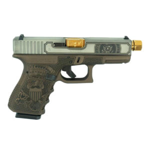 GLOCK G19 GEN 3 TRUMP EDITION 9MM 4" 15RD PISTOL, BRONZE/SS GOLD - UI1950203T2T