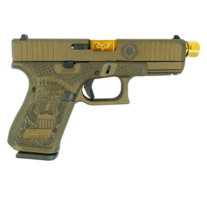 GLOCK 19 GEN 5 FS TRUMP 9MM 4.6" 15RD PISTOL, FDE - PA195S203T