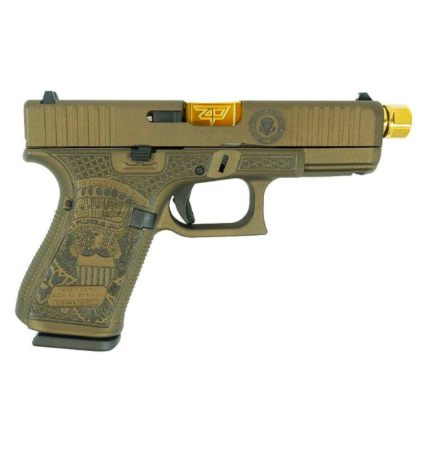 GLOCK 19 GEN 5 FS TRUMP 9MM 4.6" 15RD PISTOL, FDE - PA195S203T