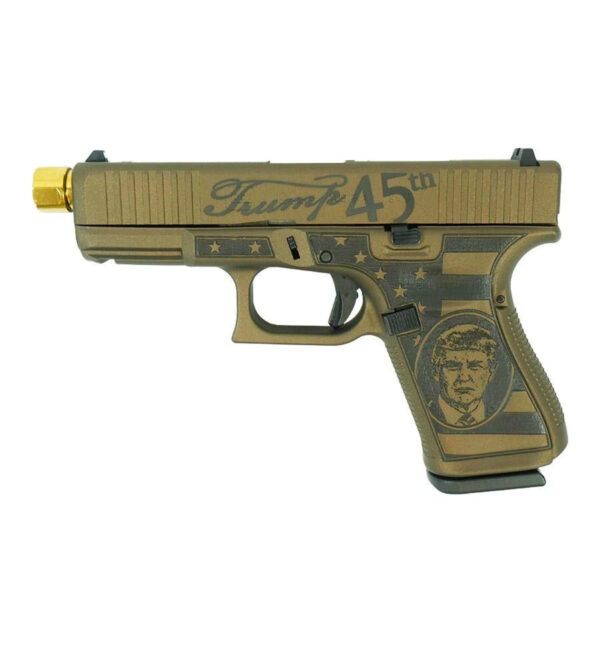 GLOCK 19 GEN 5 FS TRUMP 9MM 4.6" 15RD PISTOL, FDE - PA195S203T