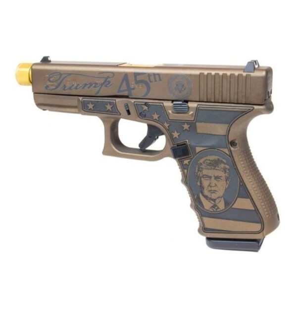 GLOCK 19 GEN 3 TRUMP 9MM PISTOL, BURNT BRONZE - UI19502T