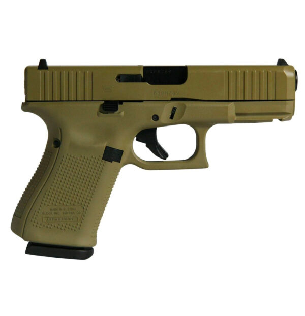 GLOCK 19 GEN 5 FS 9MM PISTOL, FLAT DARK EARTH - PA195S203FDE