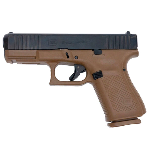 GLOCK 19 GEN 5 FS 9MM PISTOL, BLACK/FDE - PA195S203DE