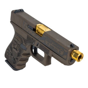 GLOCK 19 TRUMP THREADED BARREL 9MM PISTOL, BURNT BRONZE - PI19502T