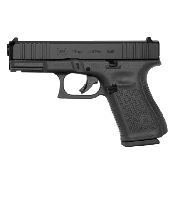 GLOCK 19 GEN 5 FS 10 ROUND 9MM PISTOL, BLACK - PA195S201