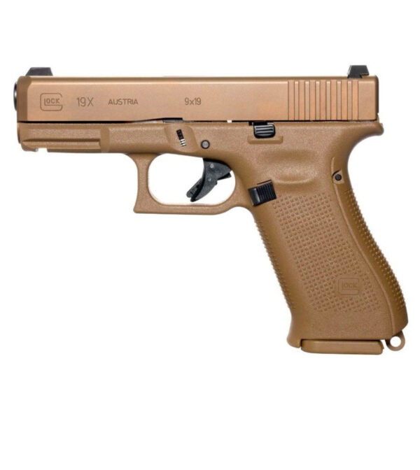 GLOCK 19X 10 ROUND 9MM PISTOL WITH GLOCK NIGHT SIGHTS, FDE - UX1950701