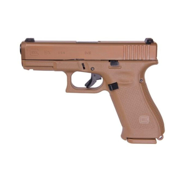 GLOCK 19X 9MM PISTOL WITH GLOCK NIGHT SIGHTS, FLAT DARK EARTH - UX1950703