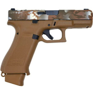 GLOCK G19X GEN 5 BROWN MULTICAM COMPACT 9MM 4.02" 17/19RDS, BROWN
