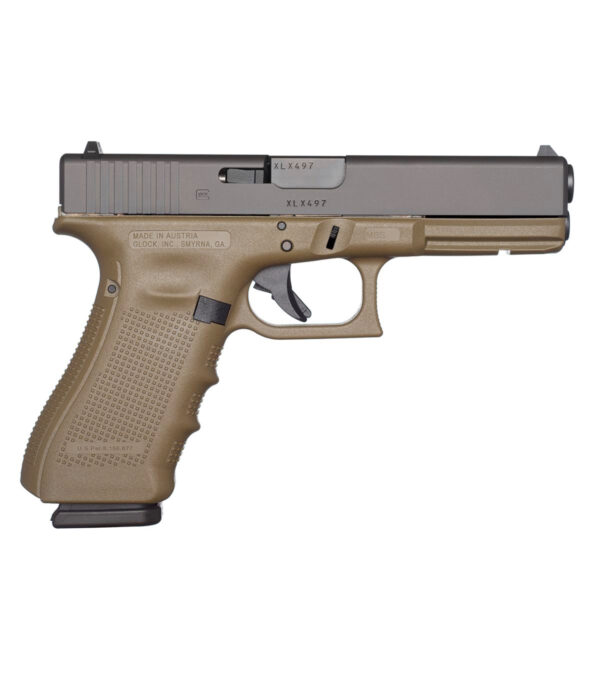 GLOCK 17 GEN 4 9MM PISTOL, BATTLEFIED GREEN - PG1750203BFG