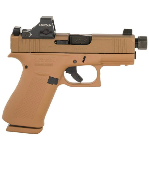 GLOCK G43X MOS 3.41" TB 9MM 10RD PISTOL, FLAT DARK EARTH W/ HOLOSUN HS 407K