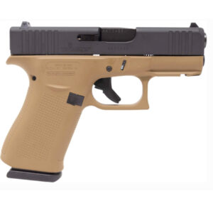 GLOCK 43X 9MM 3.41" 10RD PISTOL, FDE/ BLACK - 00864FRN