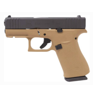 GLOCK 43X 9MM 3.41" 10RD PISTOL, FDE/ BLACK - 00864FRN