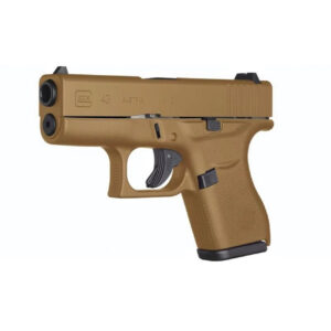 GLOCK G43 GEN 4 CUSTOM FDE SUBCOMPACT 9MM 3.41" 6RDS, FLAT DARK EARTH