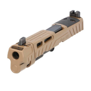 SIG SAUER OPTIC READY COMPLETE SLIDE ASSEMBLY FITS P320 SPECTRE COMP FULL-SIZE, COYOTE BROWN