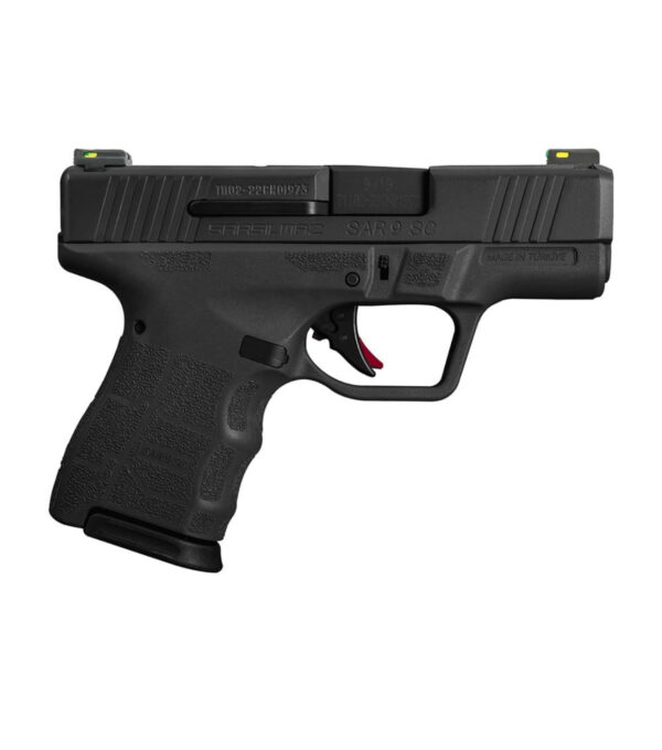 SAR USA SAR9 SC 9MM 3.30" 12RDS PISTOL, BLACK - COMPACT AND RELIABLE - SAR9SCBL