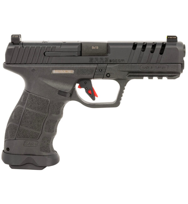 SAR USA SAR9 SOCOM 9MM 5.20" 17/21RDS, BLACK - SAR9SOCOMBL