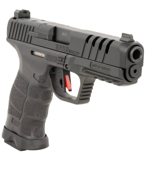 SAR USA SAR9 SOCOM 9MM 5.20" 17/21RDS, BLACK - SAR9SOCOMBL