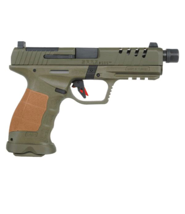 SAR USA SAR9 SOCOM 9MM 5.20" HIGH-CAPACITY PISTOL 17/21RDS, OD GREEN - VERSATILE - SAR9SOCOMOD