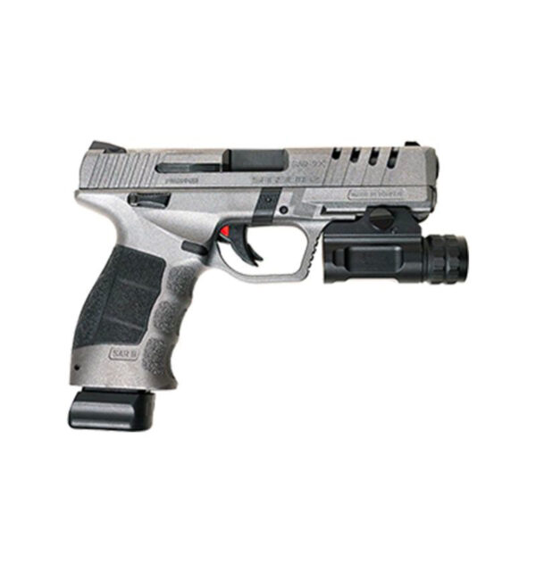 SAR USA SAR9X 9MM PISTOL W/ WEAPON LIGHT, PLATINUM CERAKOTE - SAR9XPT