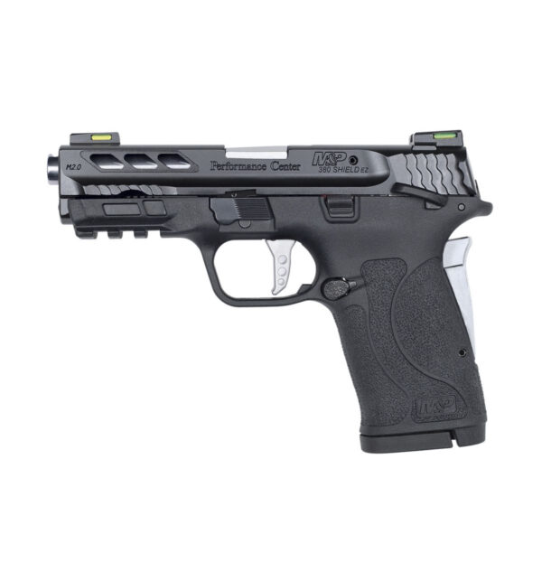 S&W PERFORMANCE CENTER M&P380 SHIELD EZ M2.0 .380 ACP PISTOL, SILVER BARREL - 12718