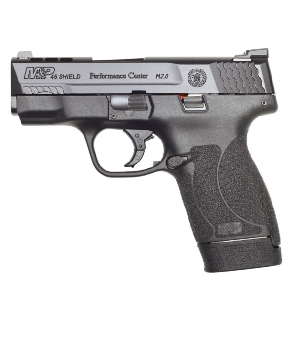 S&W M&P SHIELD M2.0 PERFORMANCE CENTER .45 ACP PISTOL, BLACK - 12474