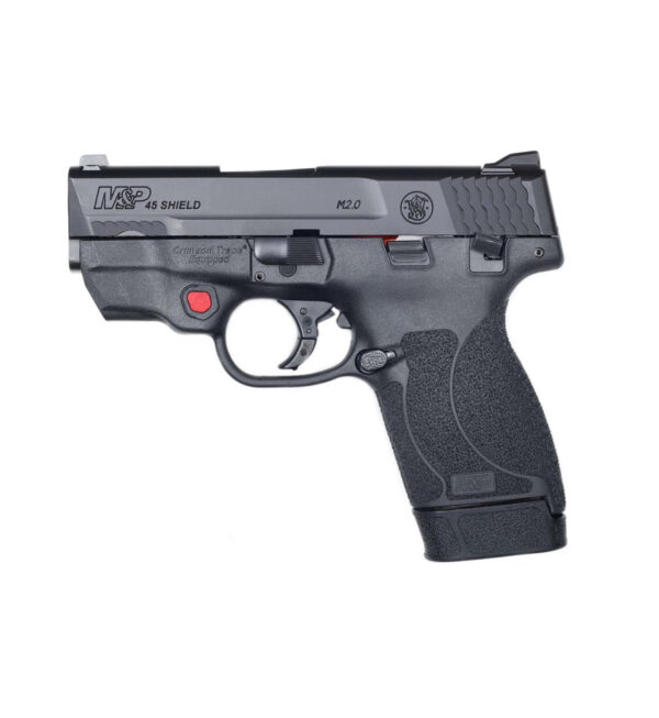 SMITH & WESSON M&P SHIELD M2.0 .45 ACP PISTOL WITH RED LASER AND MANUAL THUMB SAFETY - 12087