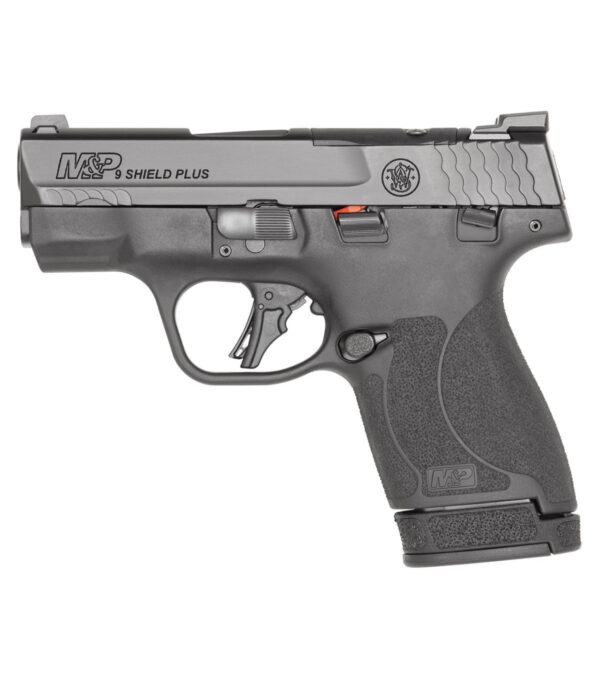 S&W M&P SHIELD PLUS THUMB SAFETY OPTICS READY 9MM PISTOL, BLACK - 13536
