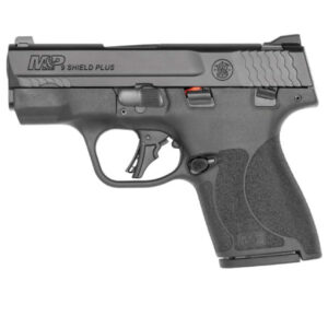 S&W M&P SHIELD PLUS 9MM PISTOL WITH 10 LB TRIGGER, BLACK - 13247