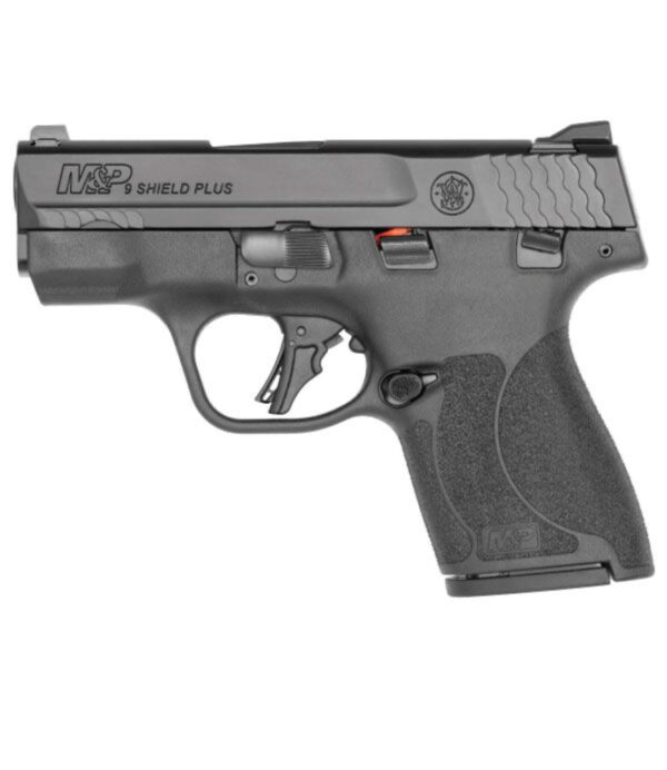 S&W M&P SHIELD PLUS 9MM PISTOL WITH 10 LB TRIGGER, BLACK - 13247