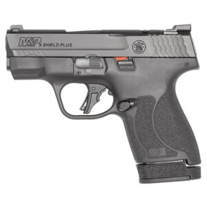 S&W M&P SHIELD PLUS NIGHT SIGHTS OPTICS READY NTS 9MM PISTOL WITH BUG OUT BAG BUNDLE, BLACK - 13593