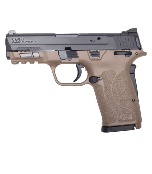 SMITH & WESSON M&P 9 SHIELD EZ 9MM PISTOL, FDE W/ BLACK SLIDE - 13315