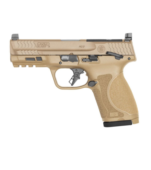 SMITH & WESSON M&P9 M2.0 COMPACT FDE 10 ROUND MA COMPLIANT 9MM 4" 10RDS, FLAT DARK EARTH