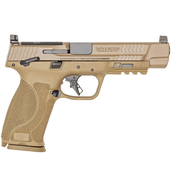 SMITH & WESSON M&P9 9MM PISTOL, 5" BARREL, 3 DOT SIGHTS, FLAT DARK EARTH - 13569
