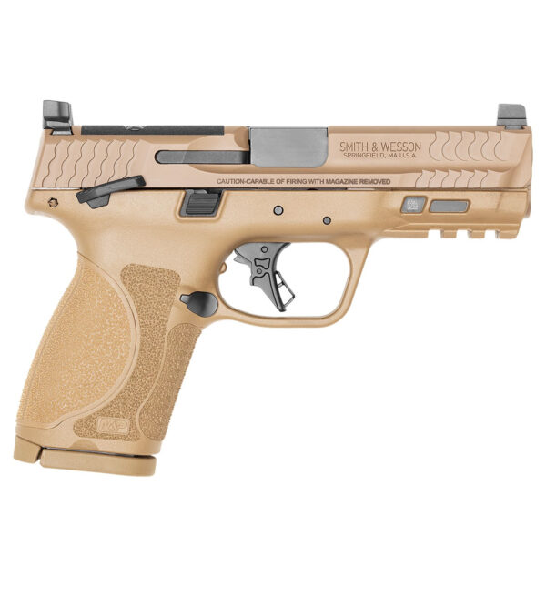 SMITH & WESSON M&P 2.0 9MM PISTOL, 4" BARREL, OPTIC HEIGHT SIGHTS, FLAT DARK EARTH - 13573