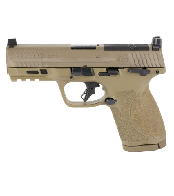 SMITH & WESSON M&P 2.0 9MM PISTOL, 4" BARREL, OPTIC HEIGHT SIGHTS, FLAT DARK EARTH - 13573