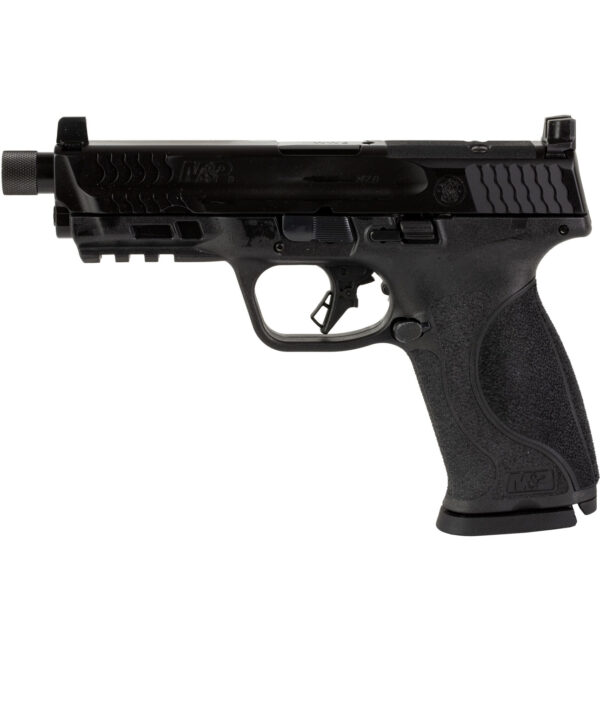 SMITH & WESSON M&P9 9MM PISTOL, 4.625" BARREL, OPTIC HEIGHT SIGHTS, BLACK - 13585