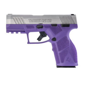 TAURUS GX2 3.38" 9MM PISTOL W/ (2)13RD MAGS, DARK PURPLE/SS