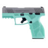 TAURUS GX2 3.38" 9MM PISTOL W/ (2)13RD MAGS, CYAN/SS